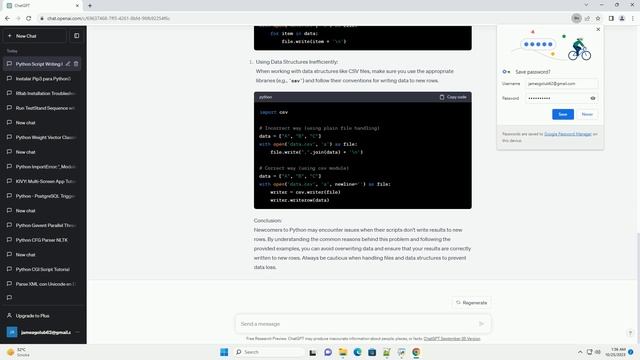 Python script not writing results in new rows newbie смотреть онлайн