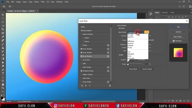 [ Photoshop Tutorial ] How to Create Gradient Ball in Photoshop смотреть онлайн