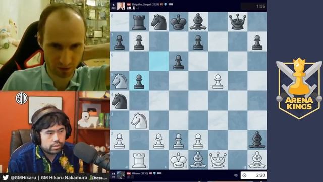 ТЯЖЕЛО С ХИКАРУШКОЙ ИГРАТЬ! // GM ХИКАРУ НАКАМУРА vs GM СЕРГЕЙ ЖИГАЛКО
