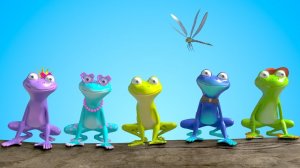 Пятеро лягушат - Учимся считать - Песни для детей