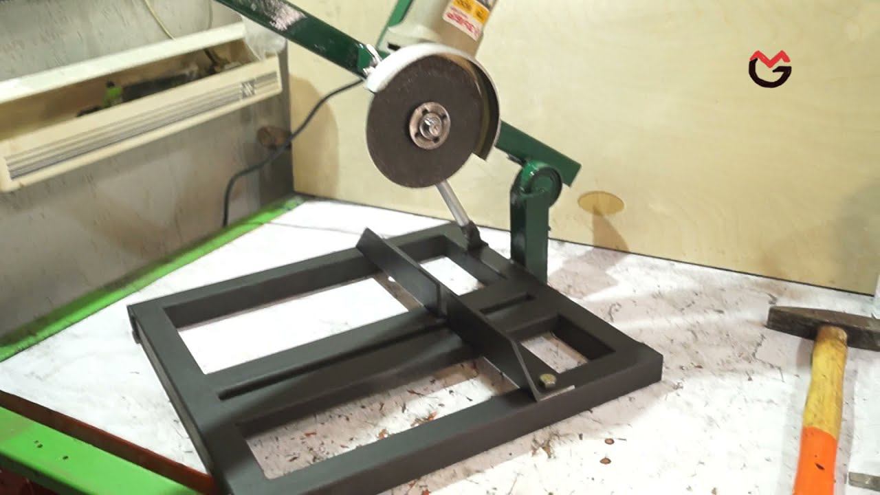 Отрезной станок своими руками, стойка для УШМ смотреть онлайн