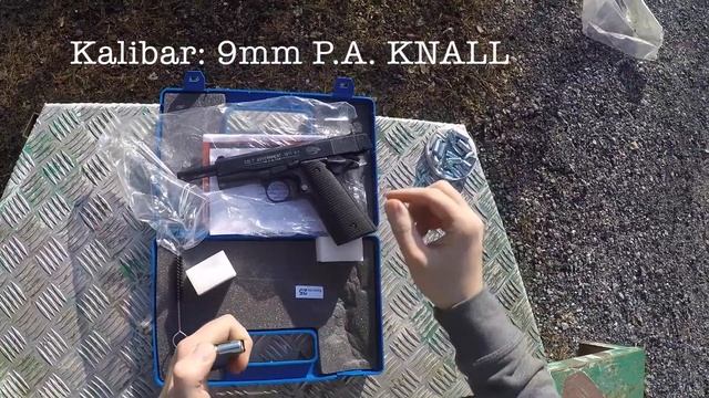 Colt Government 1911 A1 9mm P.A. KNALL startno - plinski pištolj - Blank - Gas pistol смотреть онлайн