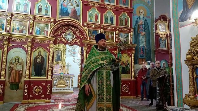 Вербное воскресение 2023 в Свято-Троицком соборе г. Шарыпово смотреть онлайн