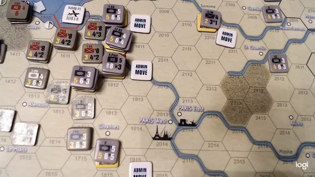 France 1944 by Compass Games Deluxe Edition Play Through - September 1st Initiative Phase смотреть онлайн