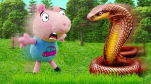 Джордж один в лесу — как вернуться домой? Видео для самых маленьких про игрушки Свинка Пеппа