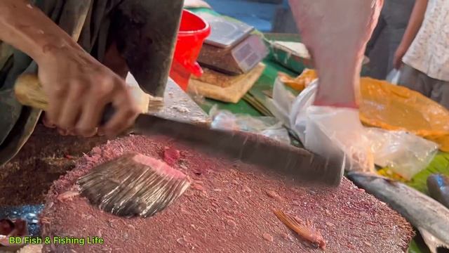 Incredible Cutting Skills | Big Grouper Fish Cutting Skills Live In Fish Market