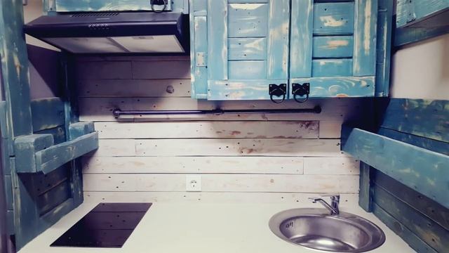 Кухня из поддонов своими руками.Kitchen from pallets with your own hands. смотреть онлайн