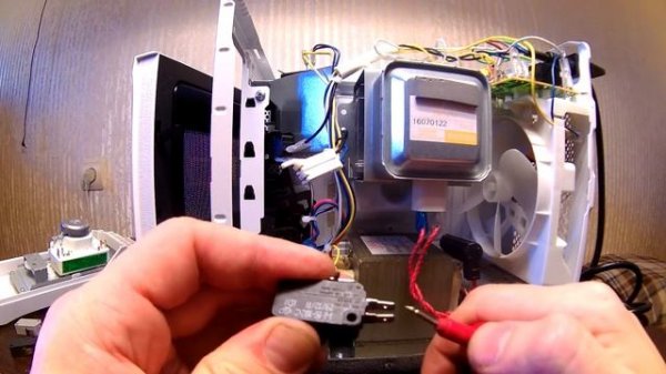 Микроволновка не включается, сгорает предохранитель, ремонт