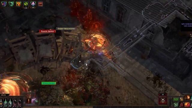 Path of Exile [3.21 Dancing Dervish Occultist first map смотреть онлайн
