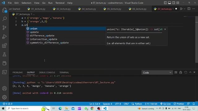 Set Method in Python. | Python Tutorial #13 смотреть онлайн