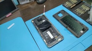 Redmi Note 9 Pro - разборка телефона, тест поинт для входа в EDL mode