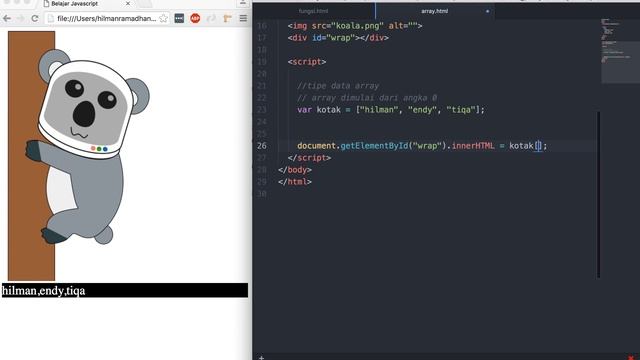 16 mengenal array смотреть онлайн