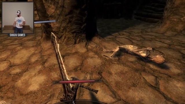 Skyrim VR ! Проходим первое подземелье! Elder Scrolls V Skyrim VR прохождение на русском / часть 3 смотреть онлайн