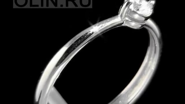 Золотое помолвочное кольцо с бриллиантом смотреть онлайн