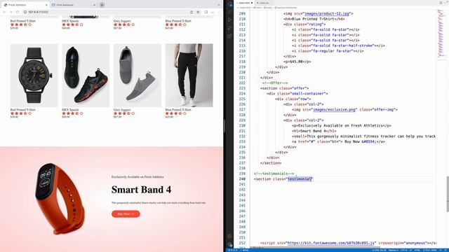 How to Build an Online Store using HTML CSS and JS - Step 3- Reviews смотреть онлайн