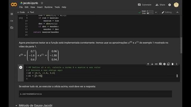 Implementação do Método de Gauss-Jacobi смотреть онлайн