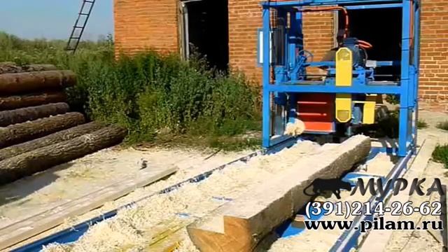 Дисковая углоповоротная пилорама Север 550 от pilam.ru смотреть онлайн