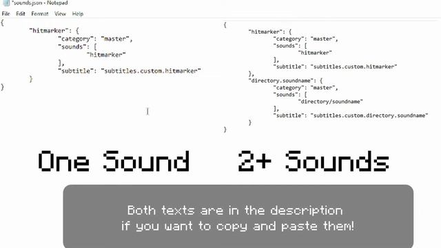 How to add your own custom sounds into minecraft | sounds.json tutorial смотреть онлайн
