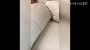 Как очистить кожаный белый диван