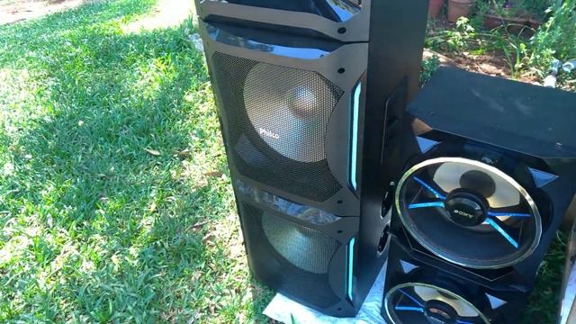Excursionando muito os falantes, Sony GPX88 e Philco PCX30000, Low Bass. смотреть онлайн