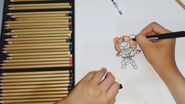 ☢Как нарисовать Ниту?Из игры Brawl Stars смотреть онлайн