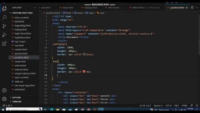 position relative and absolute in CSS |front end web Development complete course|#relative #absolut смотреть онлайн