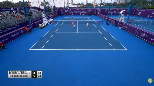 🇺🇦 ЯСТРЕМСКАЯ / СВИТОЛИНА впервые сыграли в паре на турнире в «ДОХЕ» 🎾 смотреть онлайн