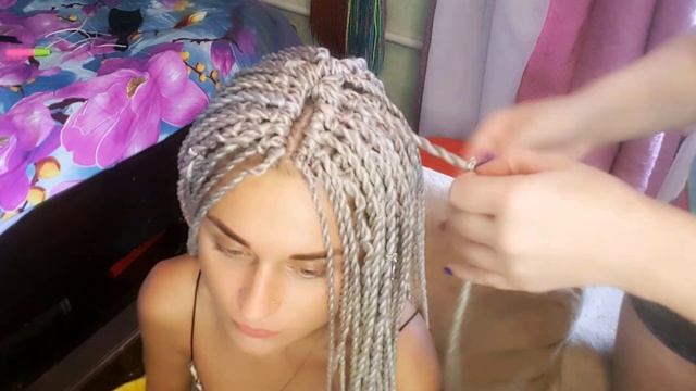 Сенегальские косы скрученные своими руками