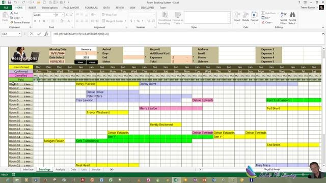 Excel Room Bookings VBA Code - Part 3 смотреть онлайн