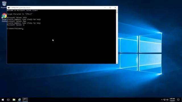 Enable Telnet Client in Windows - Quick Tip смотреть онлайн