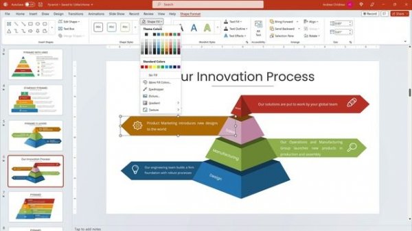 How to Create 3D PowerPoint Pyramids With Templates