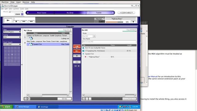 Burn minidisc with Sonic Stage under Ubuntu via Virtualbox - WinXP смотреть онлайн