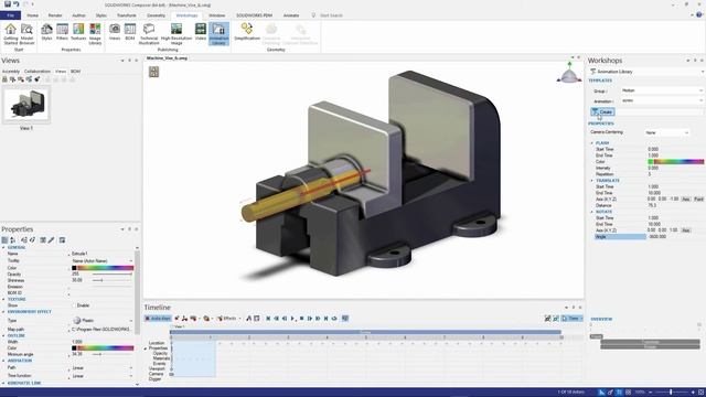 SOLIDWORKS Composer - Creating Animations and Compound Motions смотреть онлайн