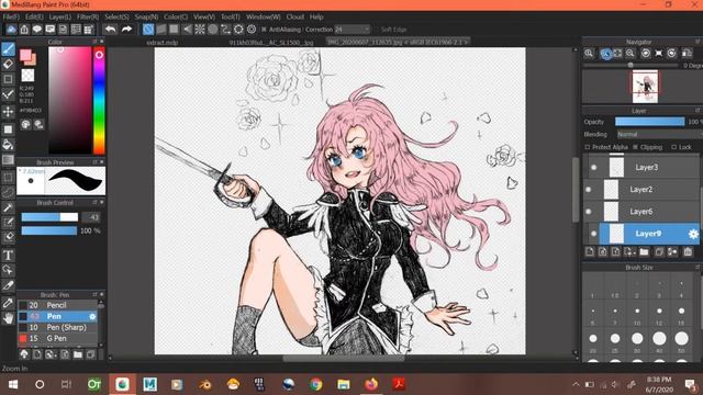 [MediBang] From Traditional to Digital - Extract lines tutorial! смотреть онлайн
