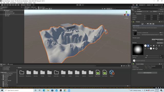 Unity Paint Terrain with Textures смотреть онлайн