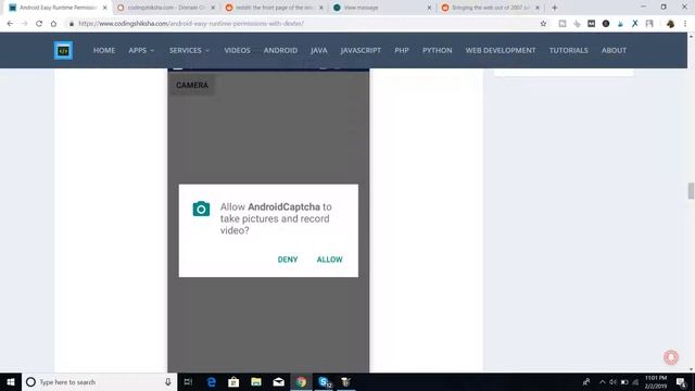 How to Implement Android Runtime Permissions using Dexter Library смотреть онлайн