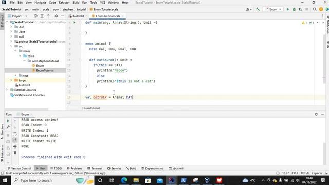 How to Use Enumeration in Scala 3 | enum keyword смотреть онлайн