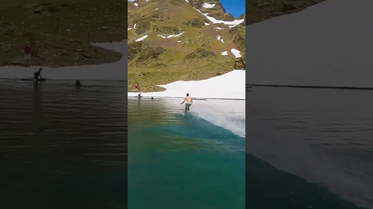 skiing down the mountain on the water смотреть онлайн