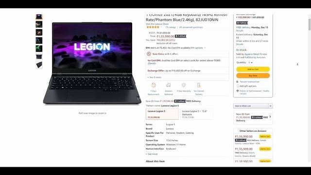 150K Gaming/Streaming/Editing Laptop 2022 - Best Gaming Laptop Under 2 Lakh- RTX 3070 Gaming Lapto смотреть онлайн