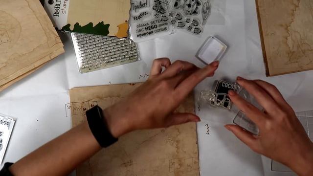 Скрап Влог/Тонирую бумагу в кофе и чае/Подведение итогов адской скрап недели смотреть онлайн