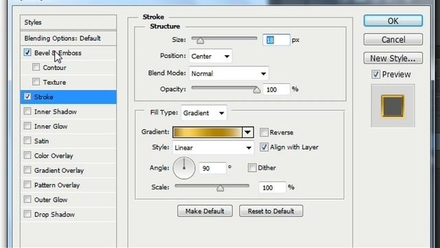 Tutorial of Diamond gold effect in Photoshop смотреть онлайн