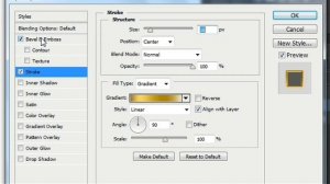 Tutorial of Diamond gold effect in Photoshop