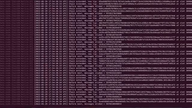 Cardano-node syncing with network tip смотреть онлайн