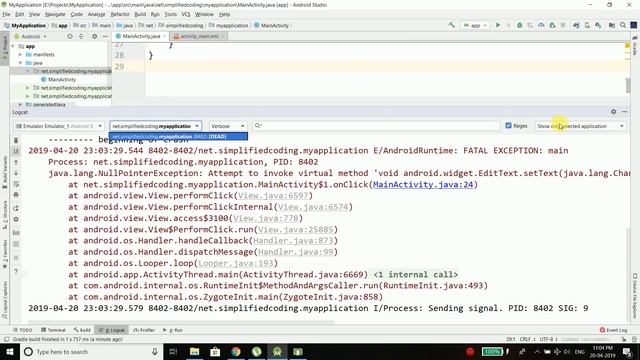Android Studio App Crashes on Startup смотреть онлайн