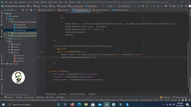 [2021] #14 Explicit Intents Part 2 | start Activity For Result | Programming with Rana Waqas смотреть онлайн