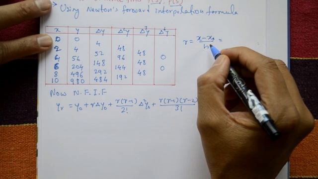 Newton's forward interpolation formula easily solve example(PART-4) смотреть онлайн