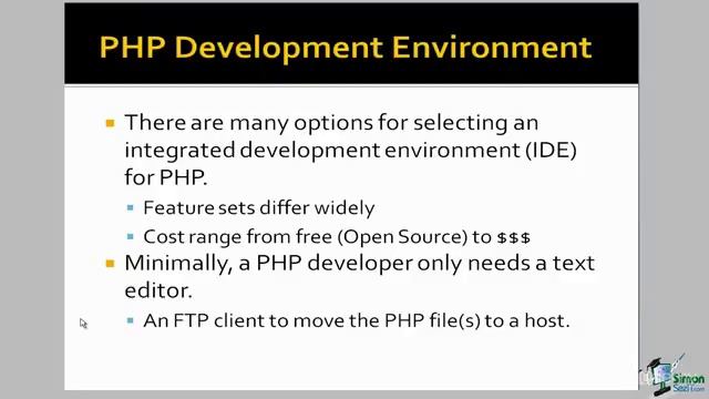 PHP DEVELOPMENT ENVIRONMENT - WHITESPACE AND COMMENT смотреть онлайн