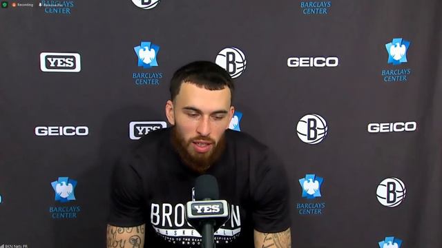 Mike James Postgame; Nets beat the Celtics смотреть онлайн