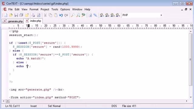 Creating Captcha Image Security Part 4 in PHP смотреть онлайн