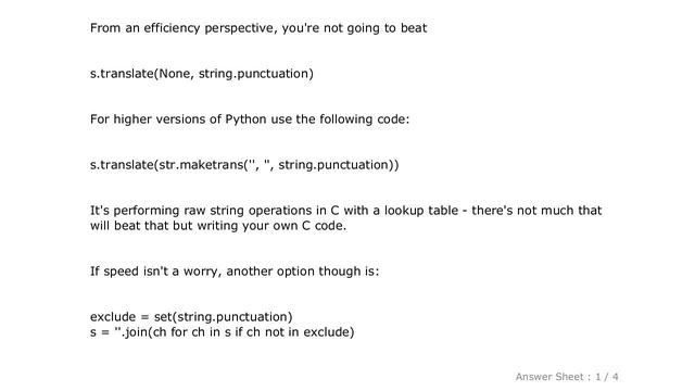 PYTHON : Best way to strip punctuation from a string смотреть онлайн